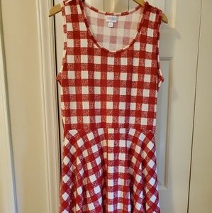 LLR Red and white Gingham, XL